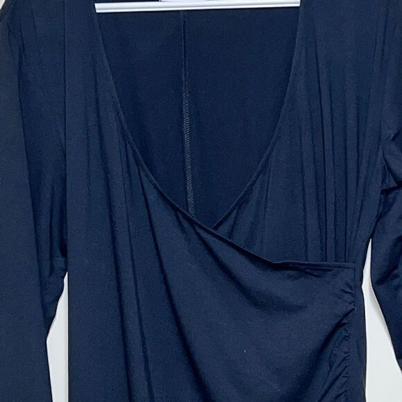 NWT Habitat 55980 Mock Wrap Dress (Core Basic) - Black Sz M/L - Picture 6 of 8
